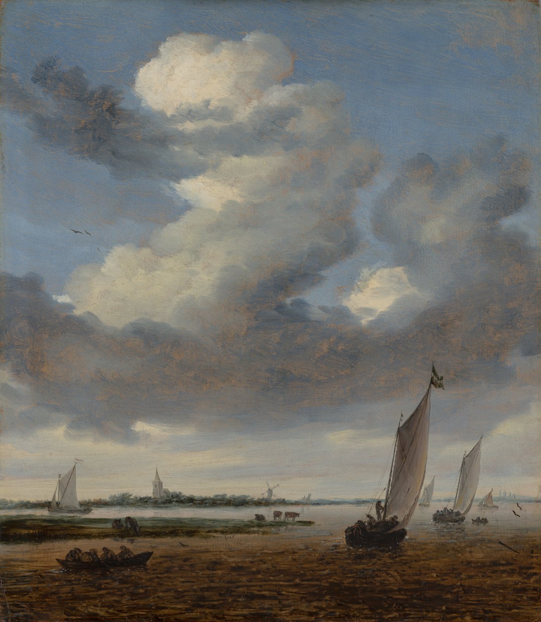 Vue de Beverwijk depuis le Wijkermeer - Salomon van Ruysdael