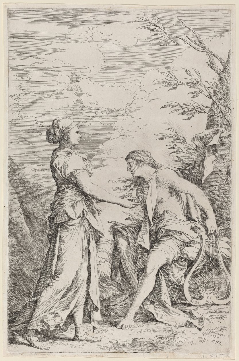 Apollon et la Sibylle de Cumes - Salvator Rosa