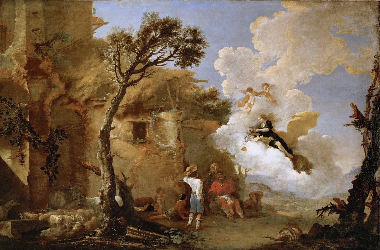 Astrée quittant les bergers - Salvator Rosa