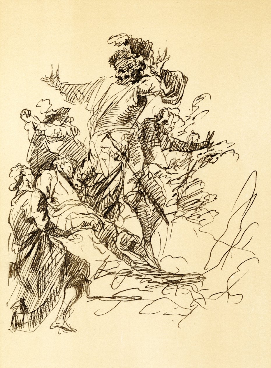 Étude de composition - Salvator Rosa