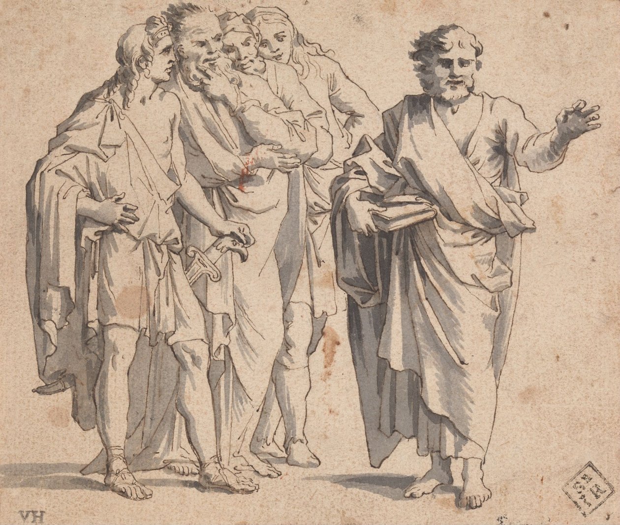 Ensemble de statues - Salvator Rosa