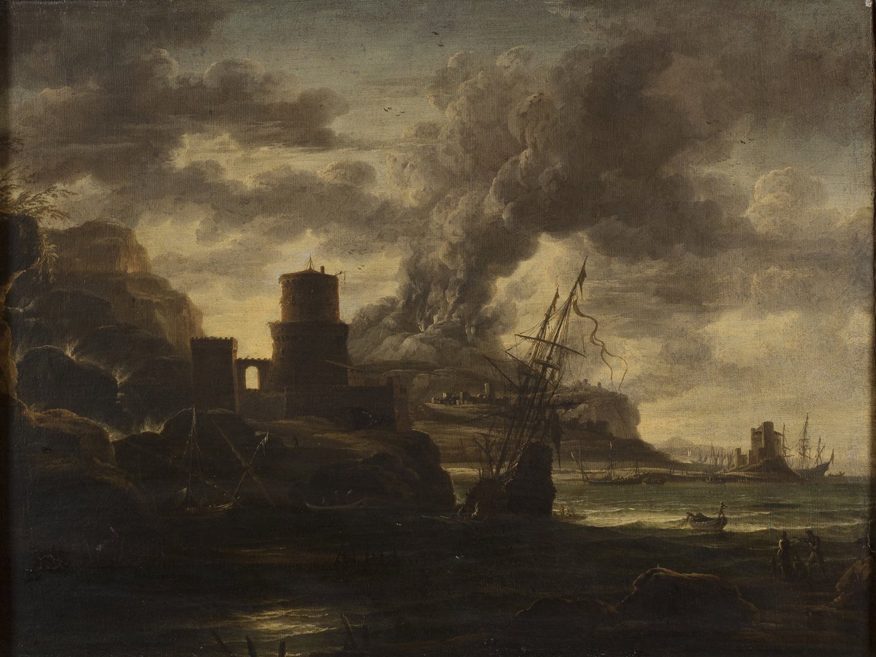 Scène portuaire - Salvator Rosa