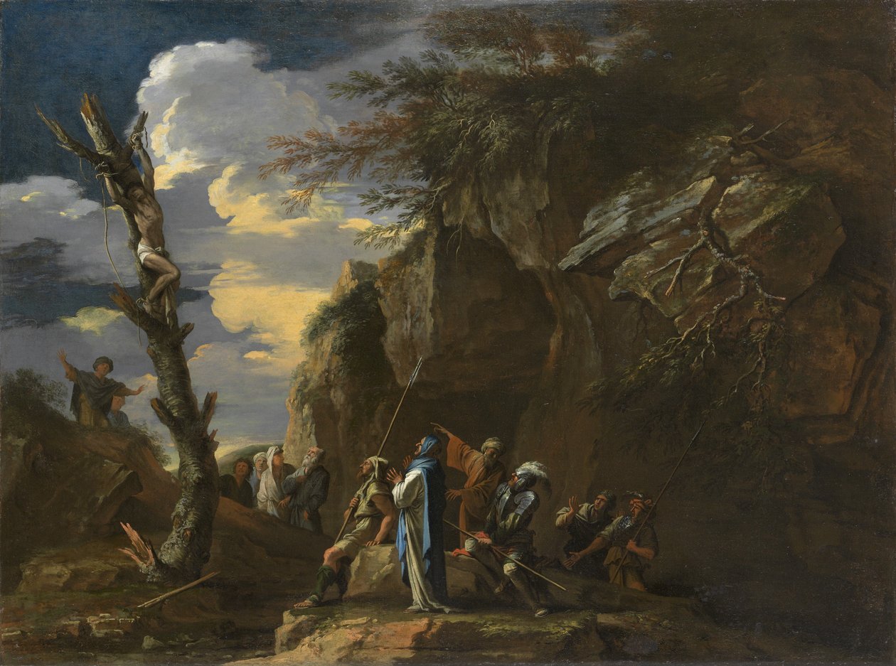 Crucifixion de Polycrate, c.1664 - Salvator Rosa