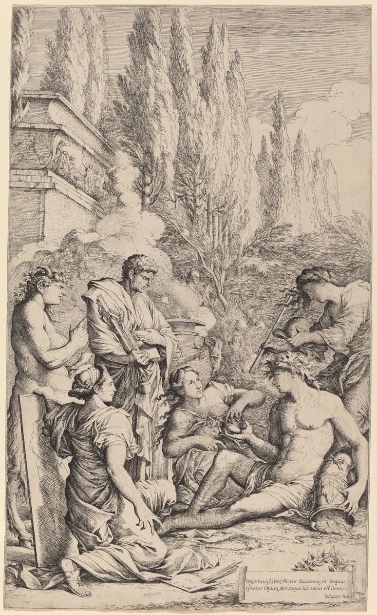 Le Génie de Salvator Rosa - Salvator Rosa