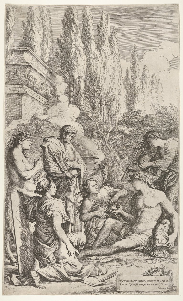 Le Génie de Salvator Rosa - Salvator Rosa