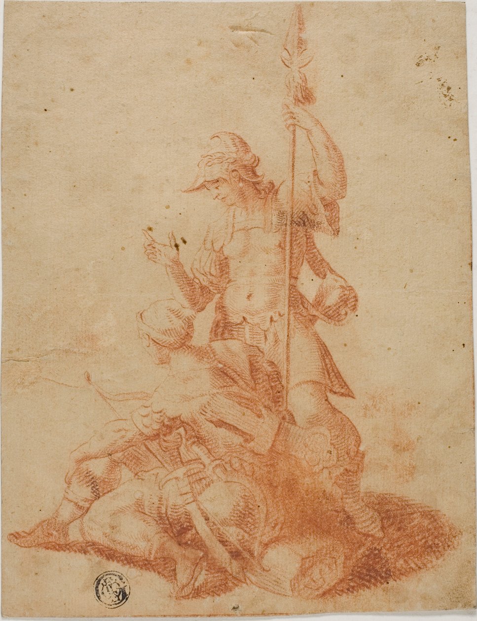 Deux guerriers masculins - Salvator Rosa
