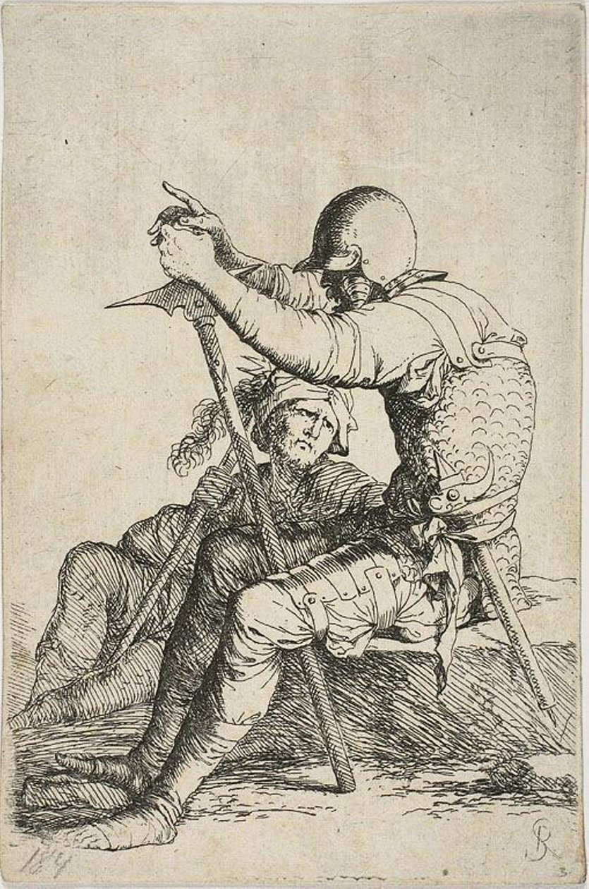 Deux guerriers, l
