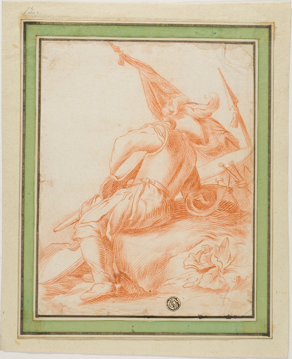 Guerrier au repos - Salvator Rosa