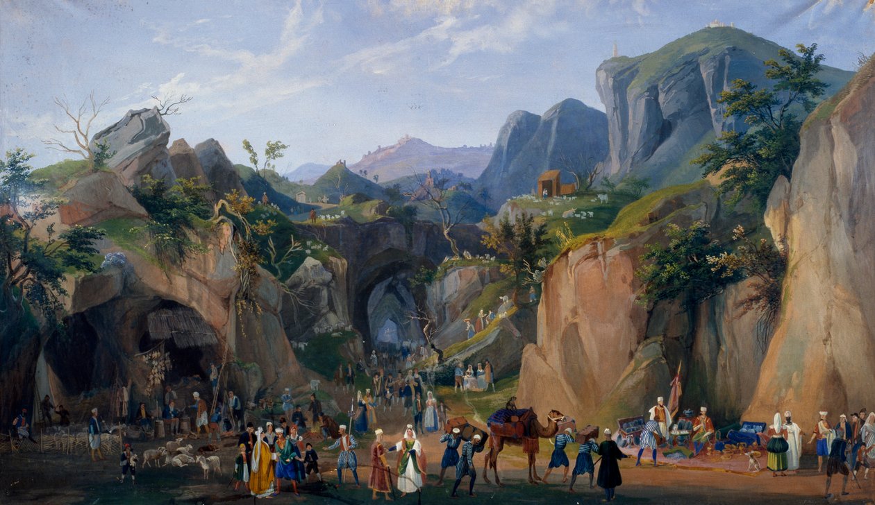 Scène de la crèche royale de Ferdinand II - Salvatore Fergola