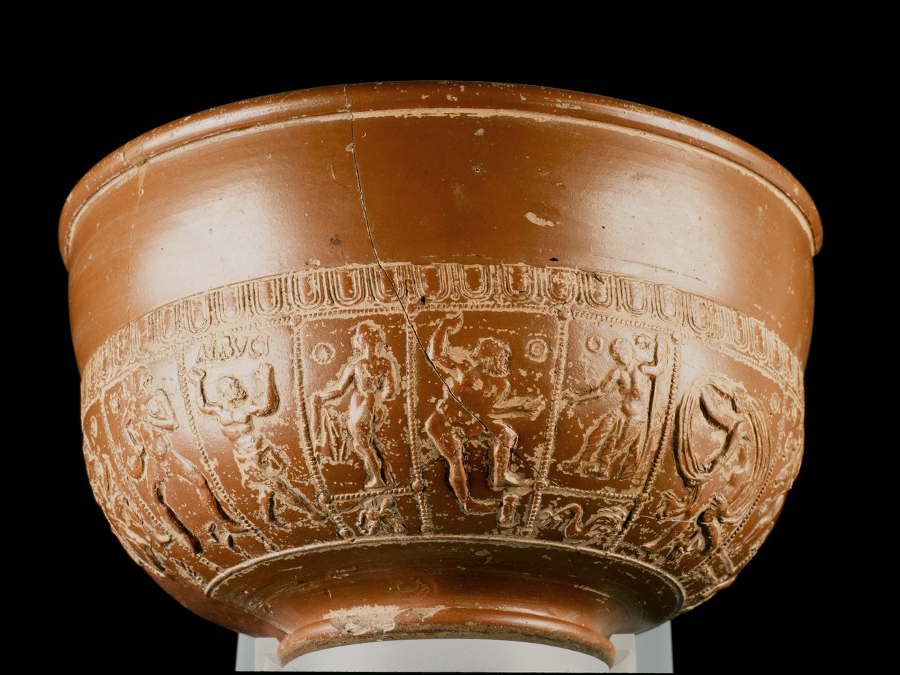 Bol représentant Neptune, Jupiter et un satyre, d