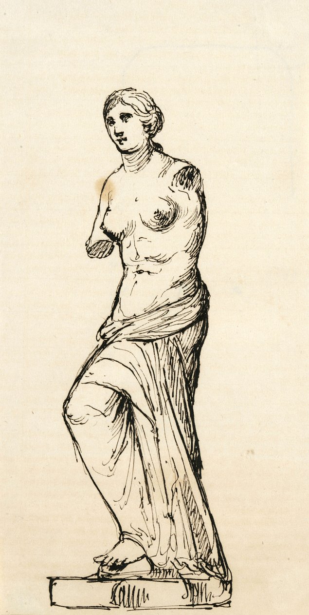 Esquisse du moulage de la Vénus de Milo, 1840-42 - Samuel Finley Breese Morse