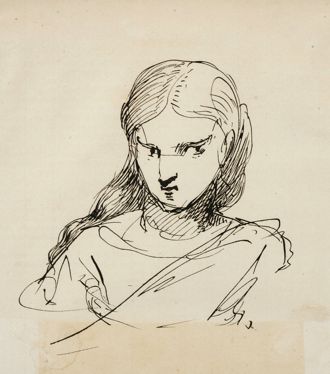 Esquisse de buste féminin, 1840 - Samuel Finley Breese Morse