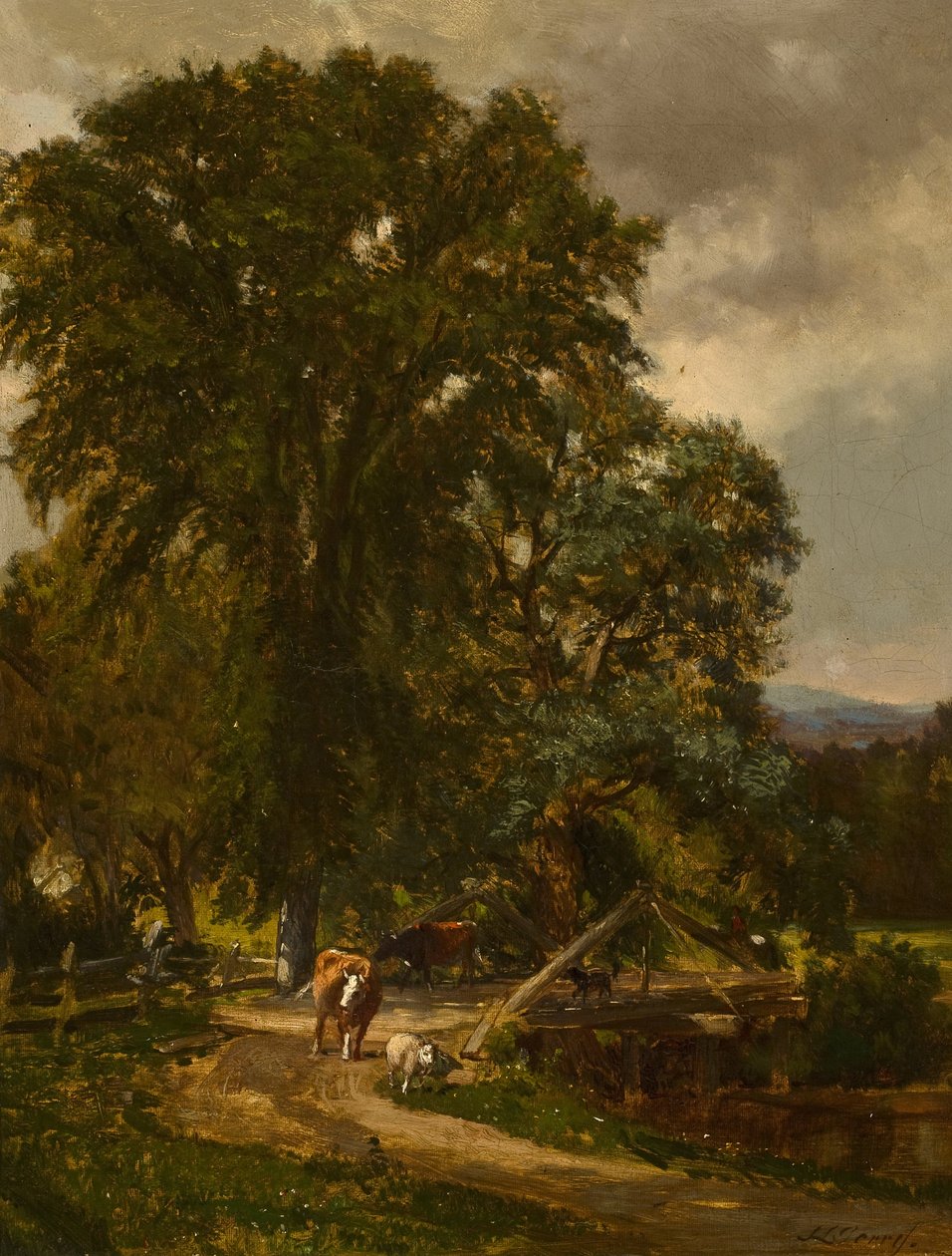Pont rustique | Samuel Lancaster Gerry | Estampe d'art