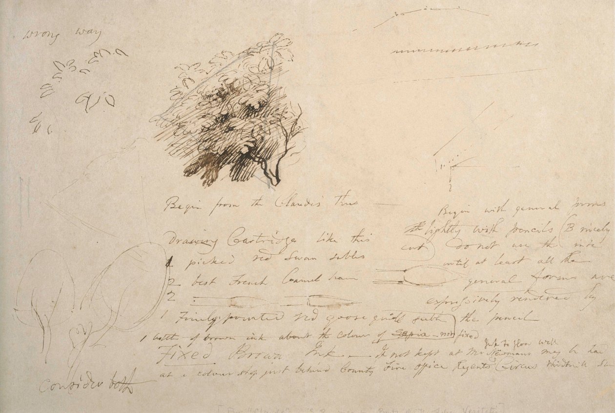 Feuille de Carnet No. 114 - Samuel Palmer