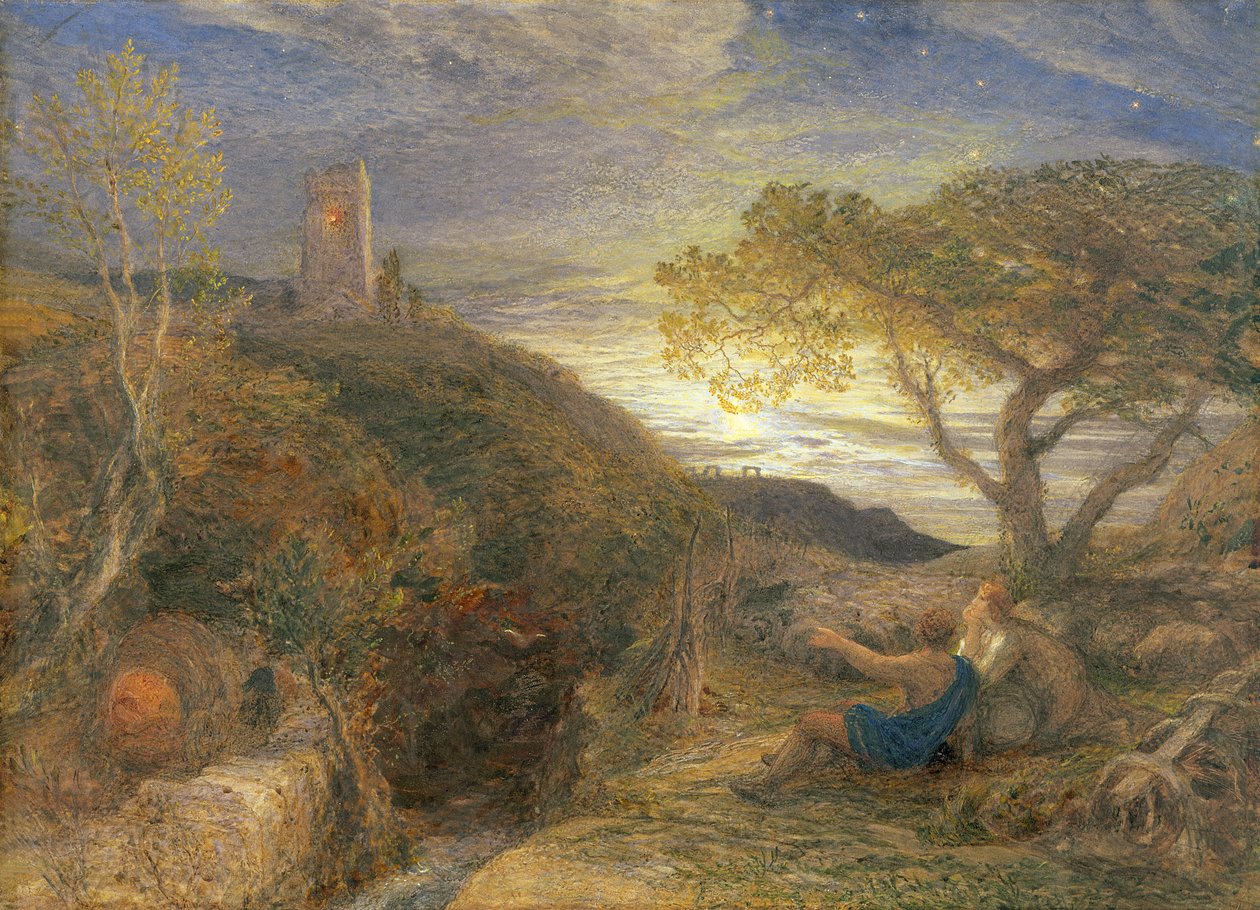 La tour solitaire, 1868 - Samuel Palmer