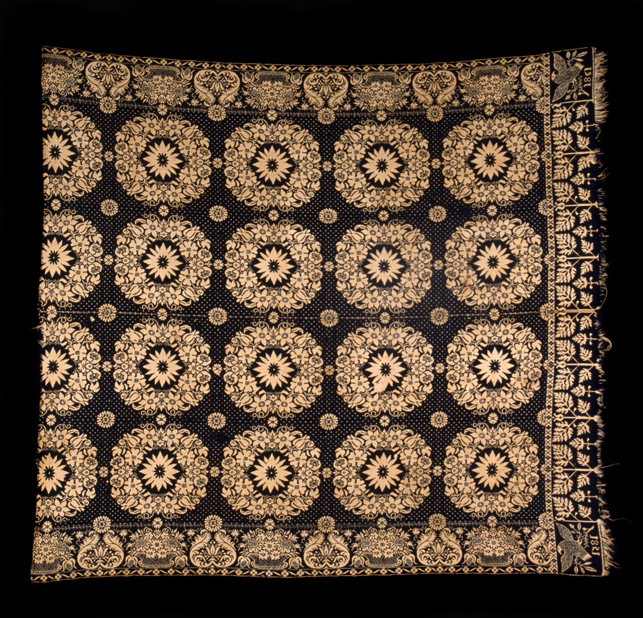 Couverture double-cloth - Samuel (attr.to) Graham