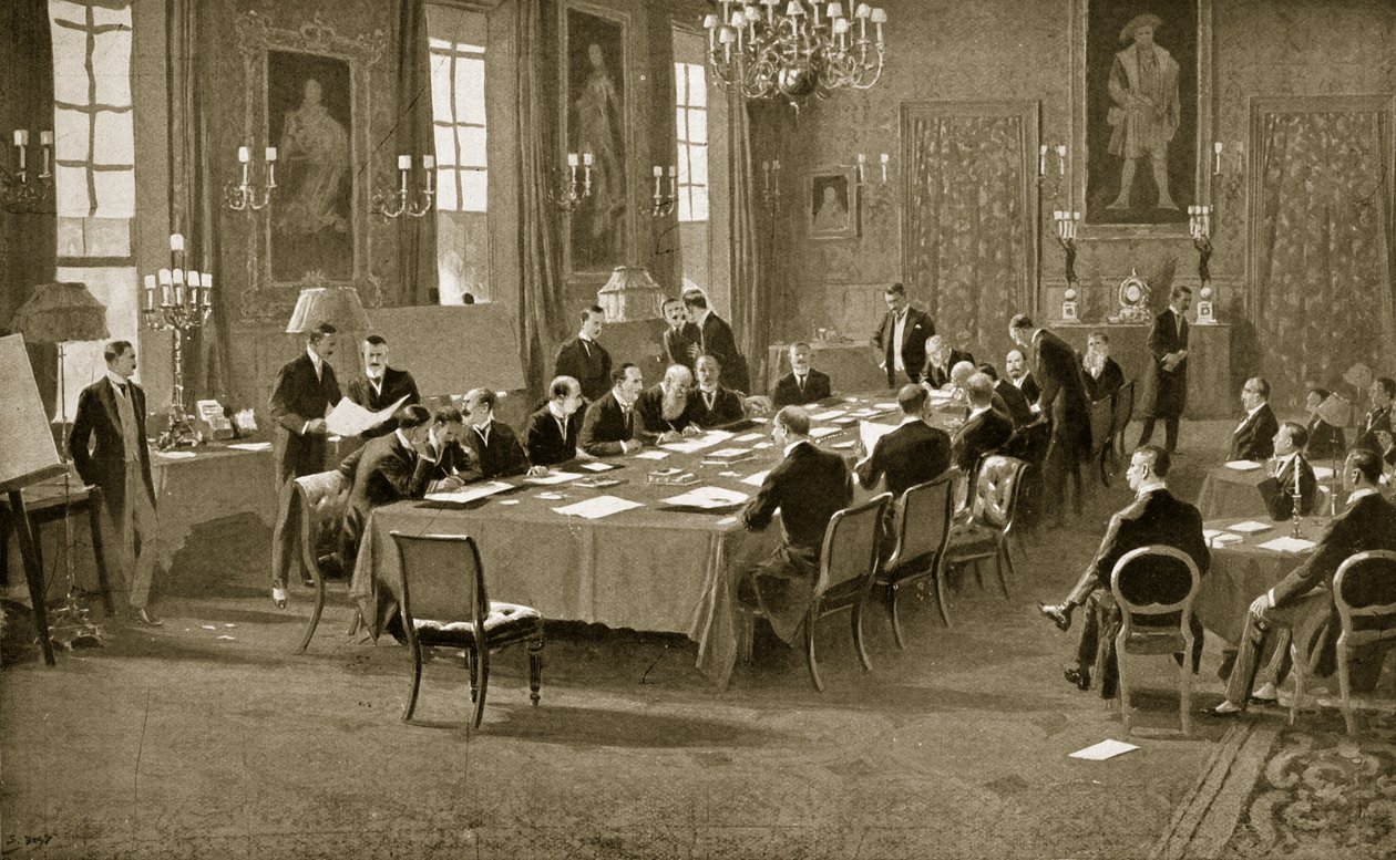 Signature du traité de Londres, 1913 - Samuel Begg