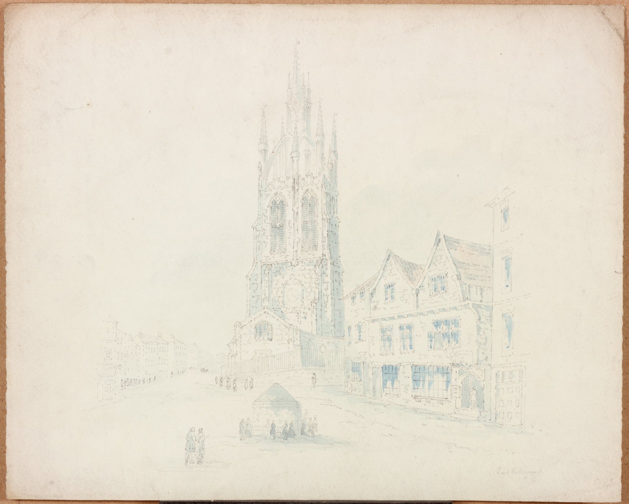 Cathédrale Saint-Nicolas depuis la maison de Lord Collingwood - Samuel Bilston