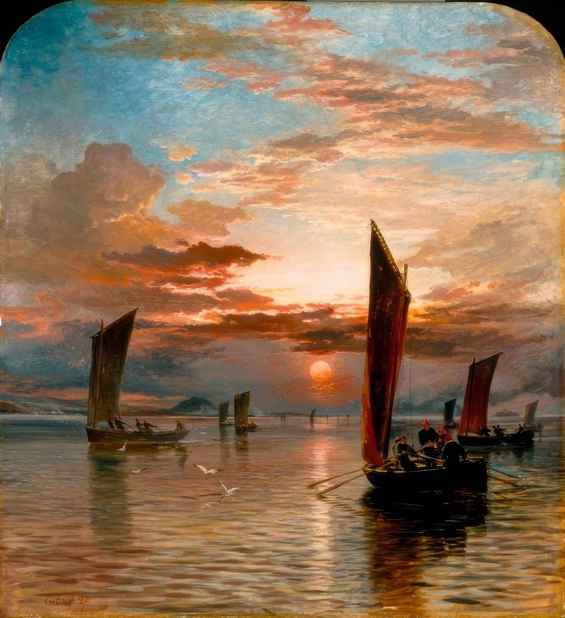 Coucher de soleil sur le Forth - Samuel Bough