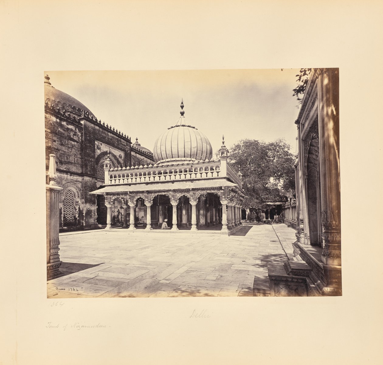 Delhi; le tombeau de Nizam-ud-Din - Samuel Bourne
