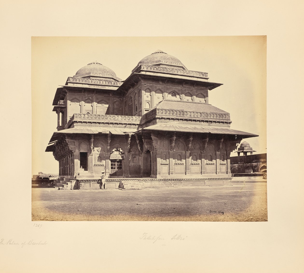 Fatehpur Sikri; Le palais de Birbal - Samuel Bourne