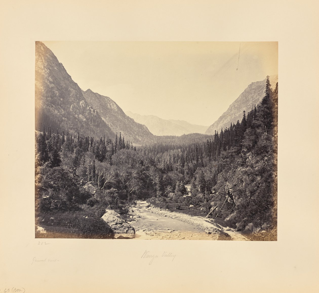 Vue générale de la vallée de Wanga - Samuel Bourne