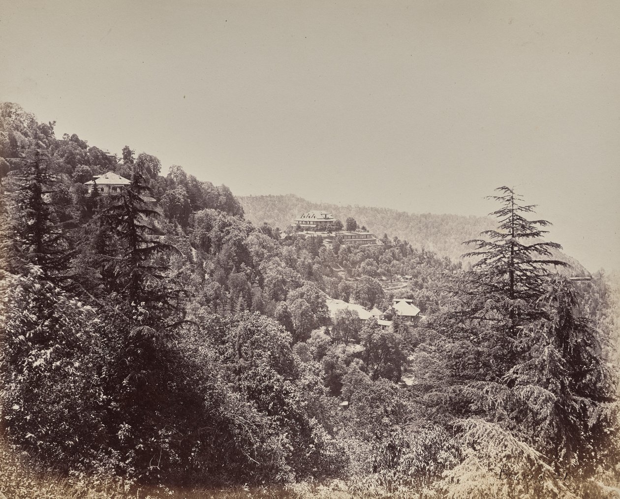 Shimla. Les Yarrows et les collines voisines - Samuel Bourne