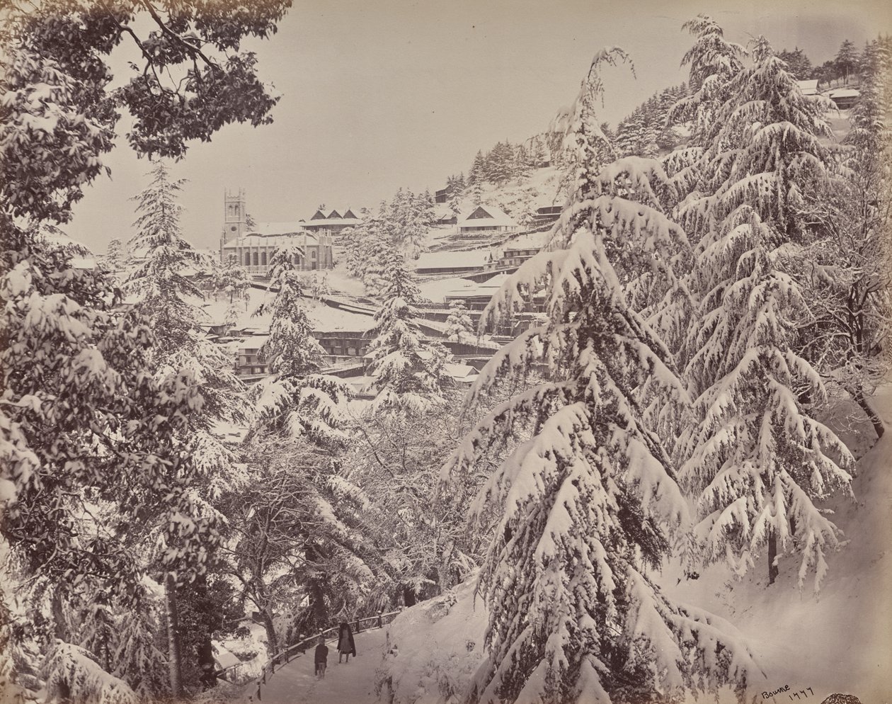 Shimla. Vue de l
