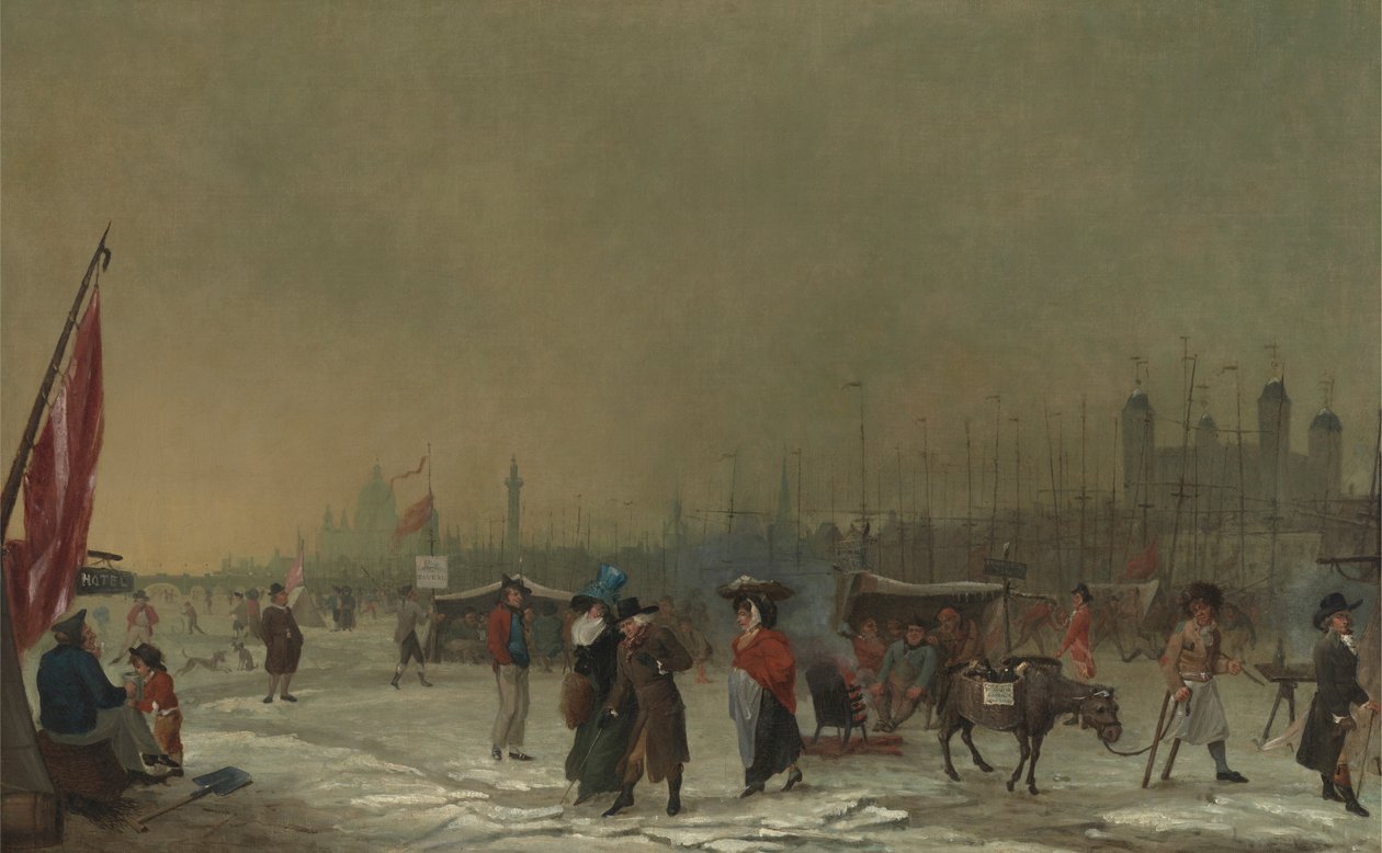 Gel sur la Tamise - Samuel Collings
