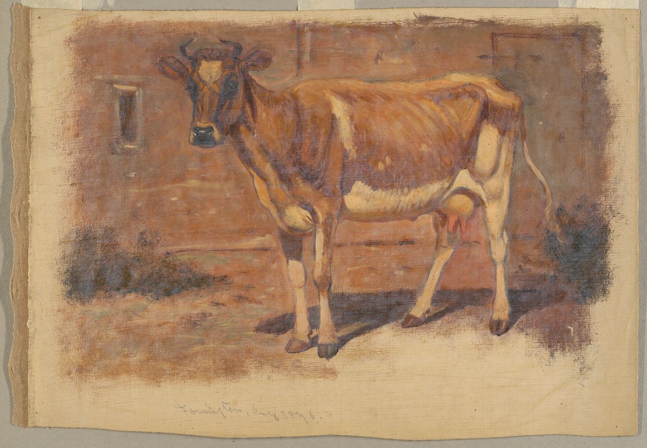 Peinture, études. Vaches, août 1876 - Samuel Colman