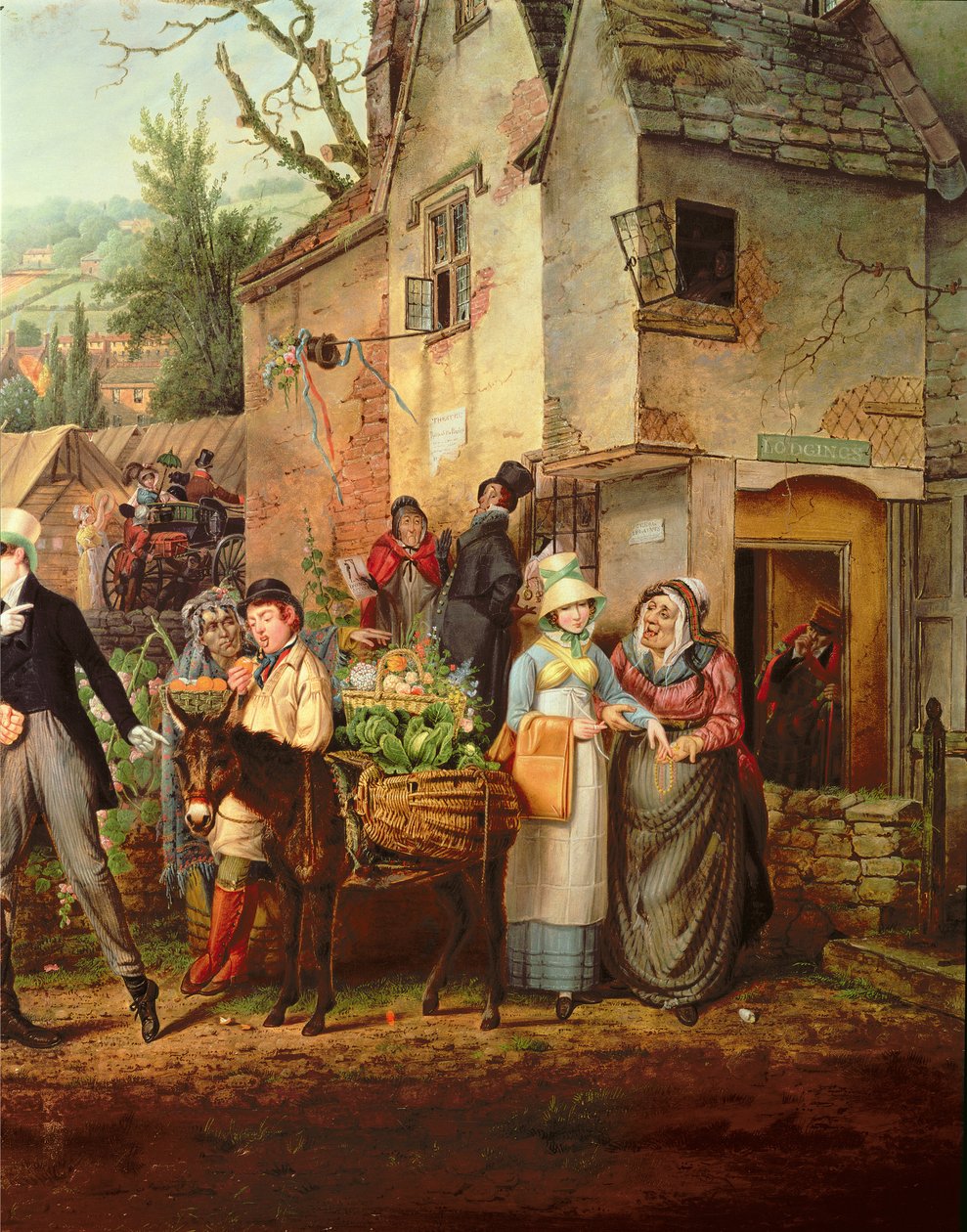 Foire de St. James, Bristol (détail) - Samuel Colman