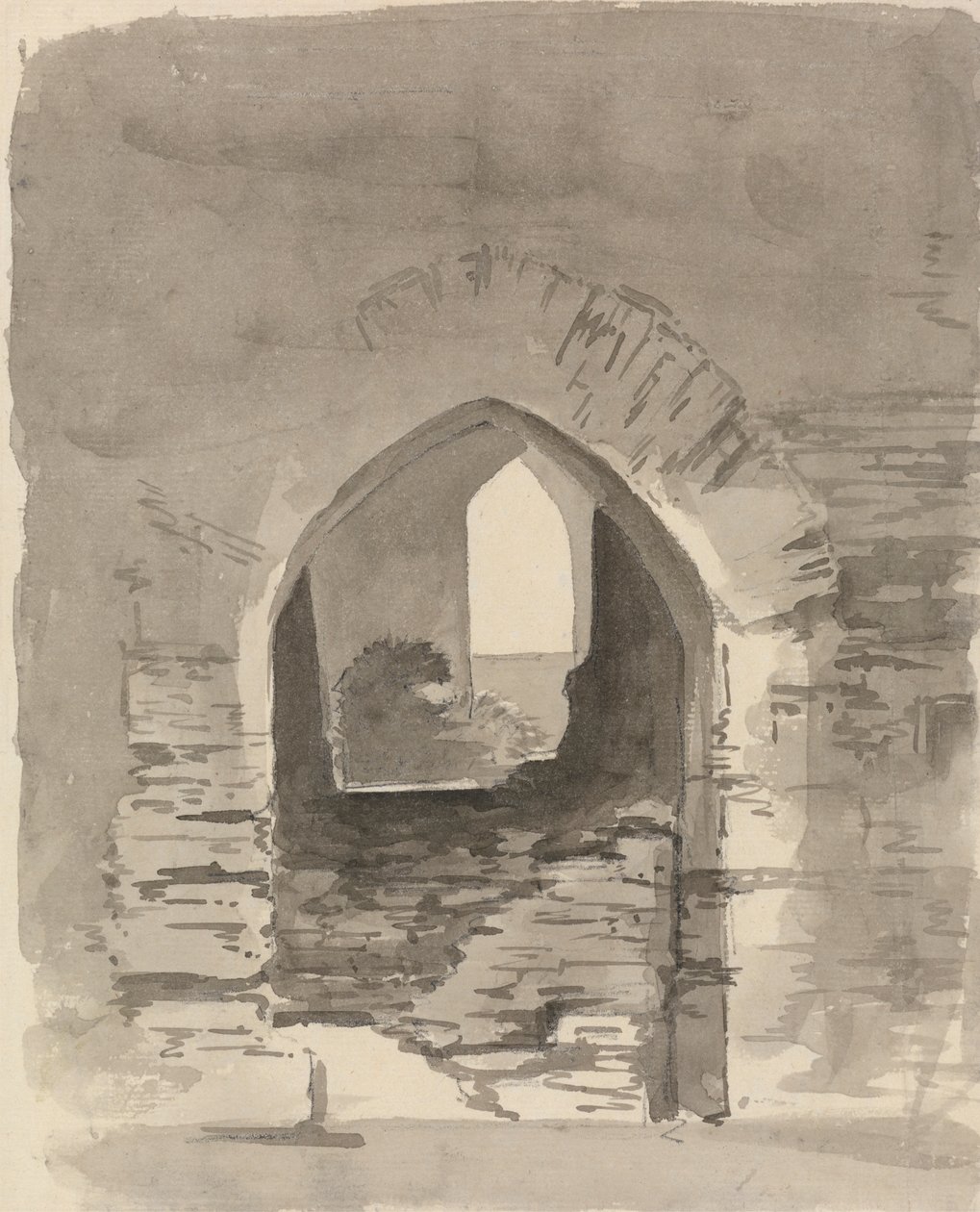 Une entrée voûtée dans un bâtiment en ruine - Samuel Davis