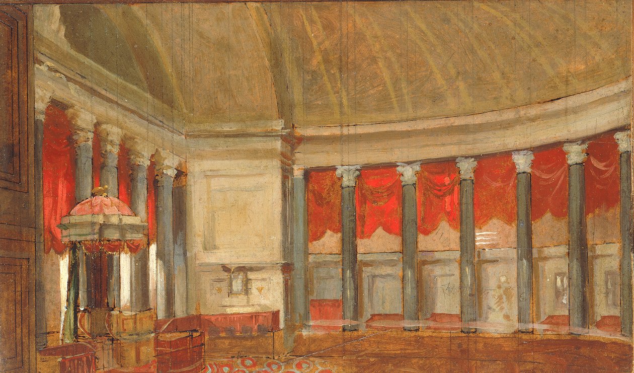 Étude pour La Chambre des représentants, vers 1821 - Samuel Finley Breese Morse