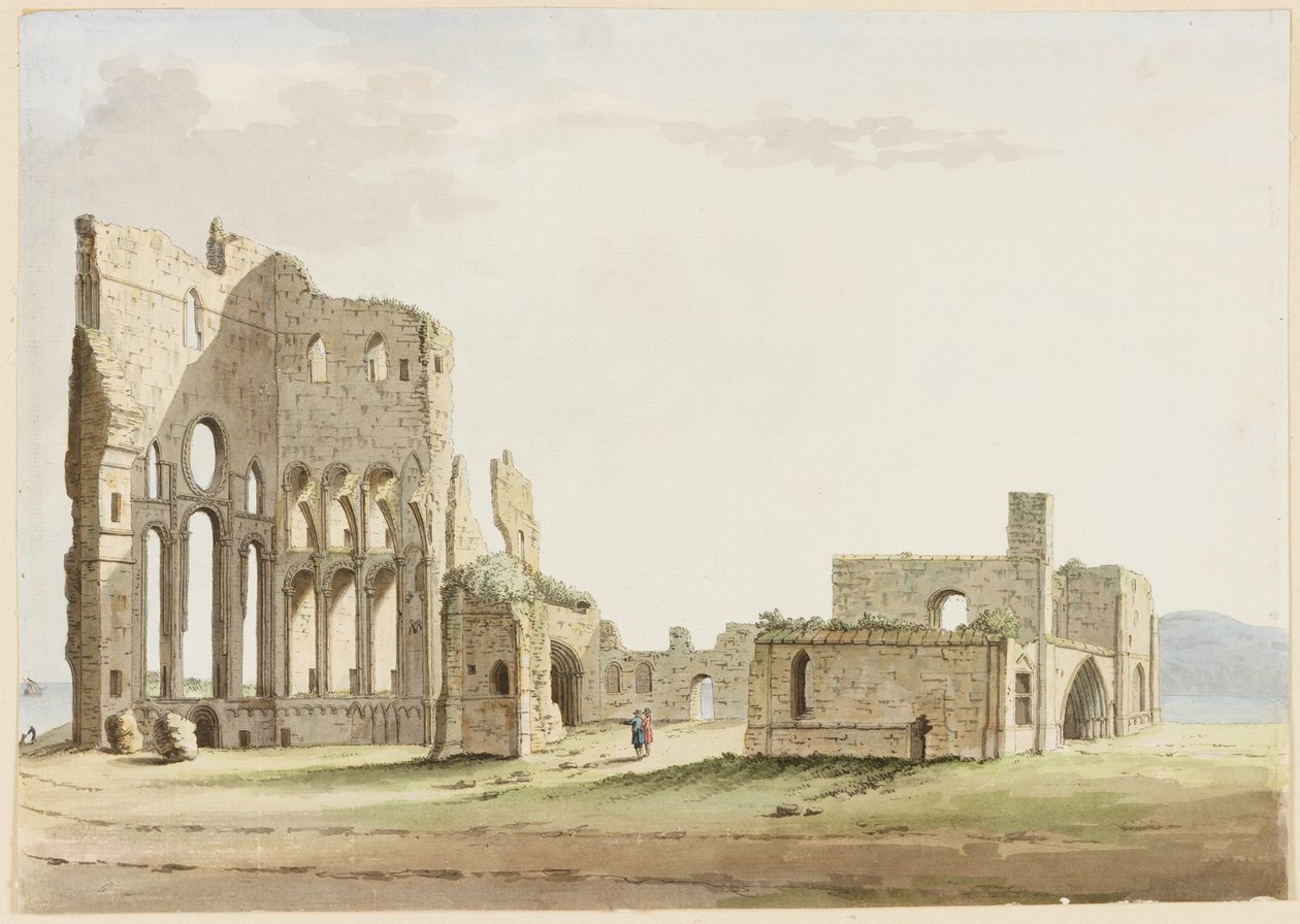 Prieuré de Tynemouth, Northumberland - Samuel Hieronymous Grimm