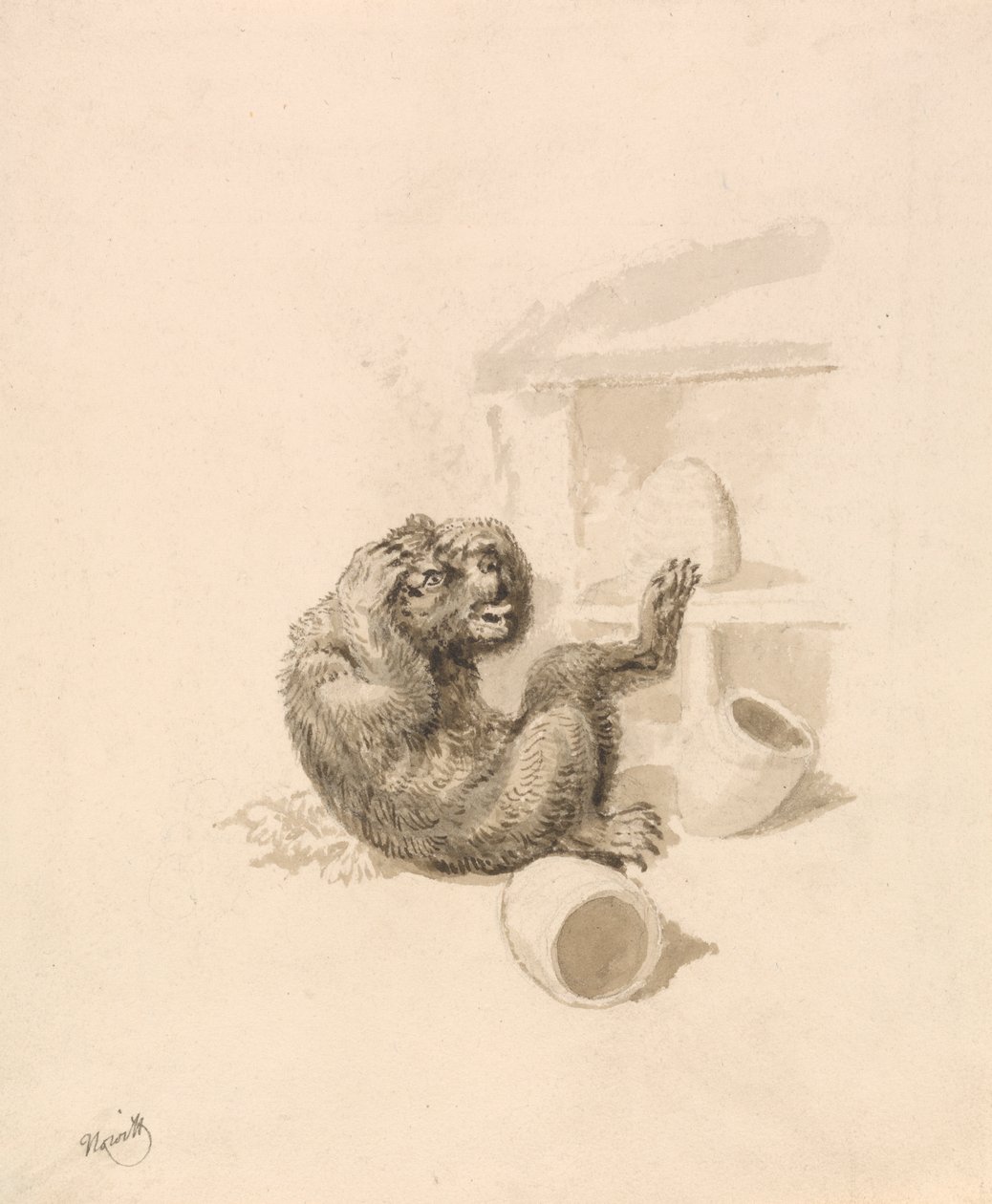 Ours et ruches - Samuel Howitt