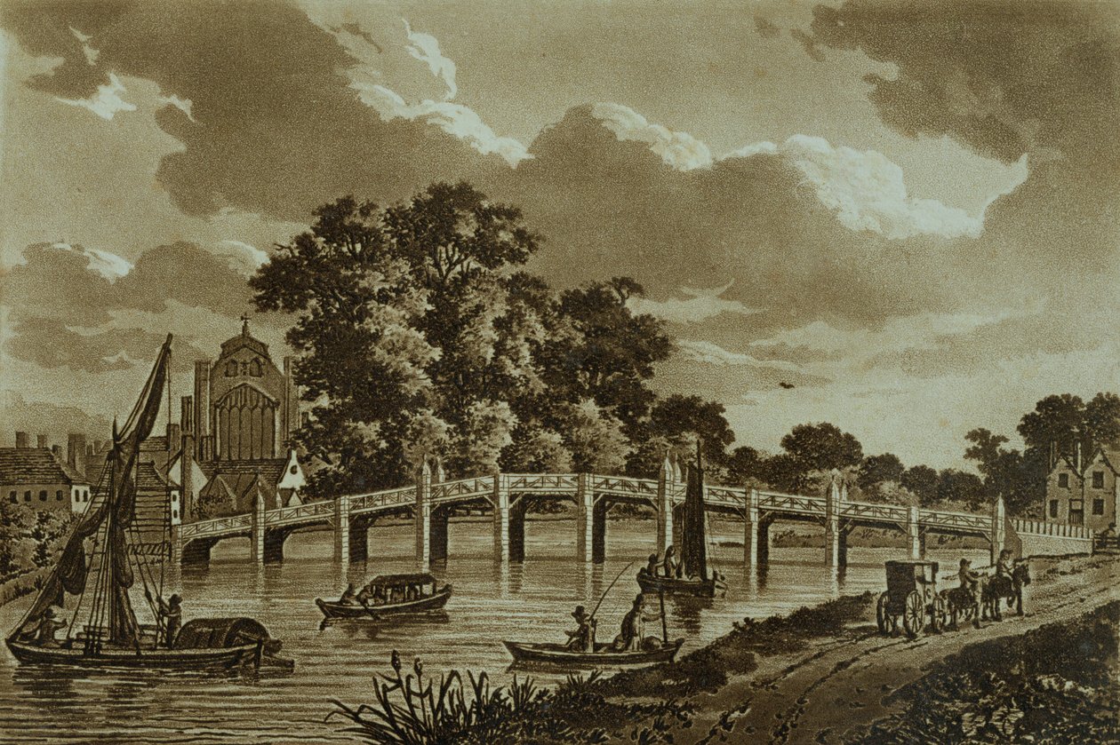 Pont de Hampton Court, illustration de 