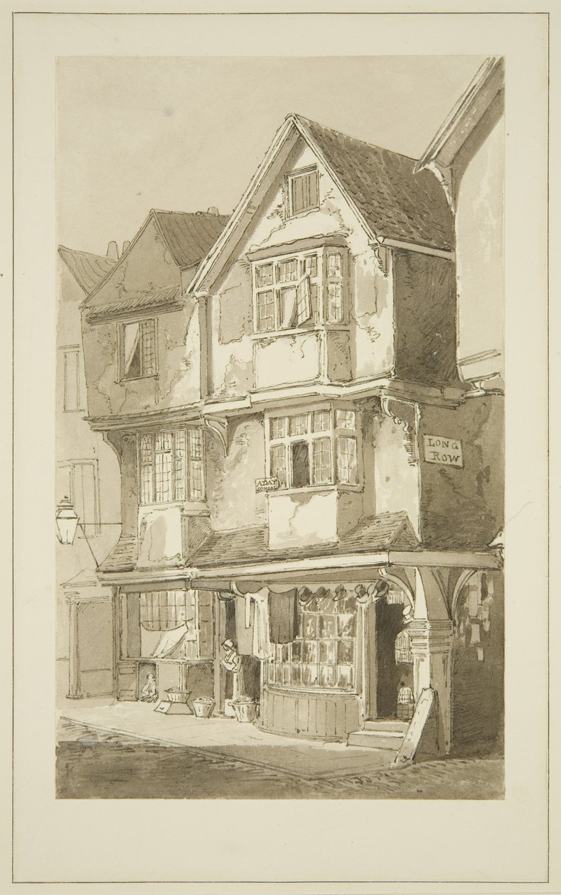 Vieilles maisons, coin de Long Row, Temple Street - Samuel Jackson