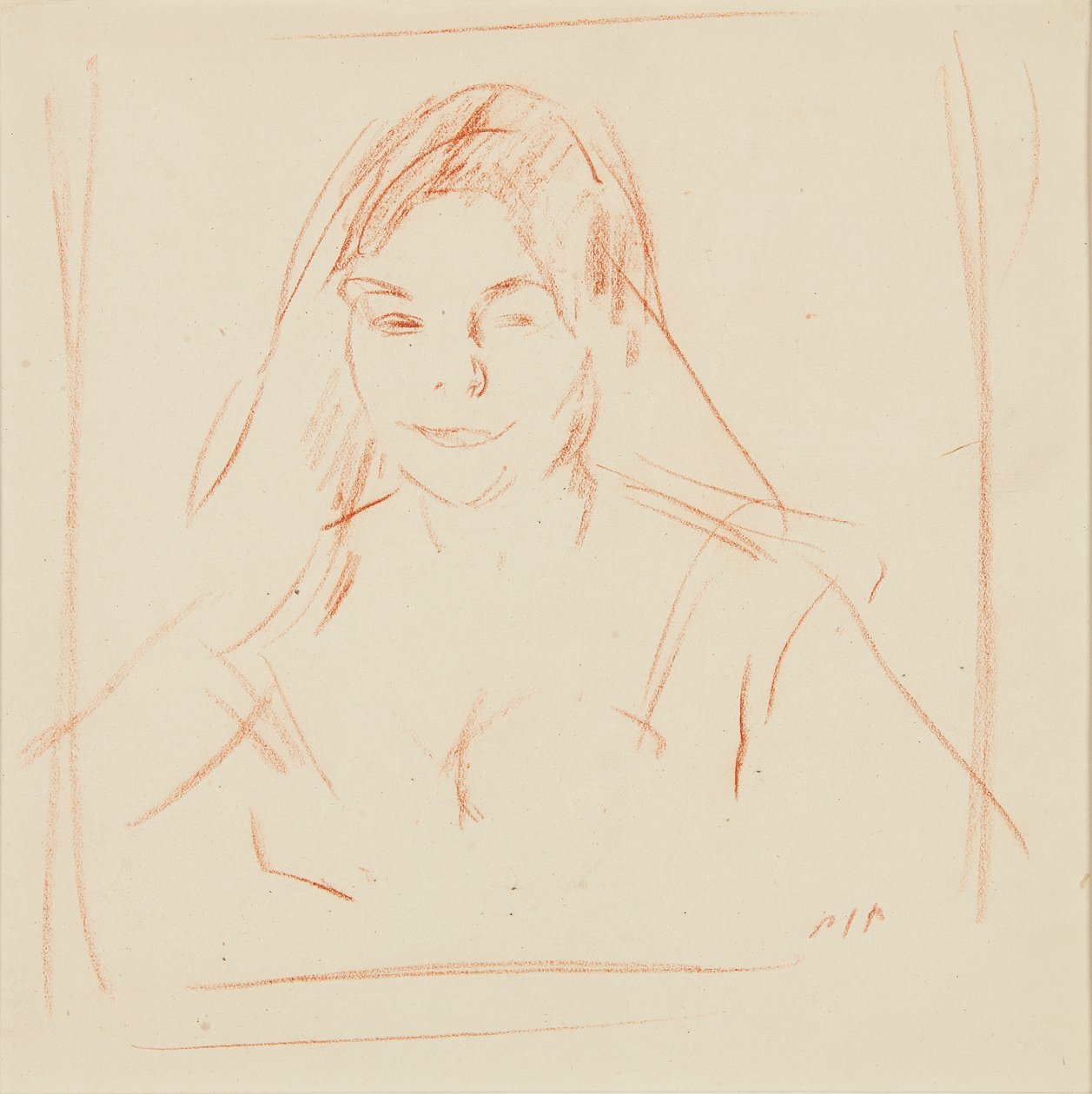 Fille avec voile - Samuel John Peploe