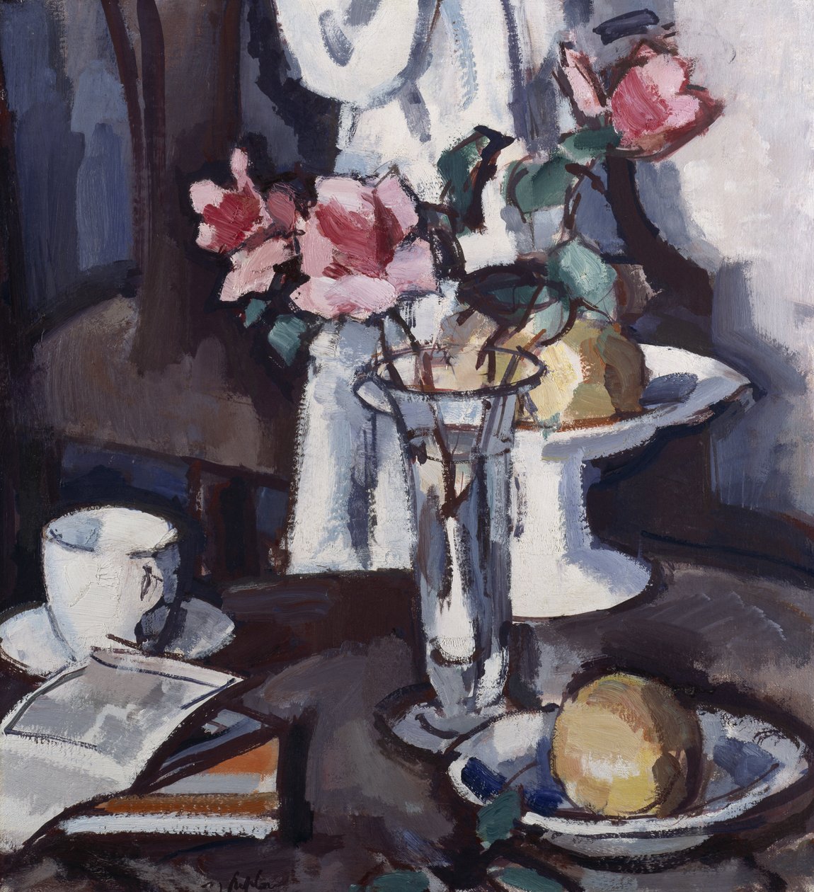 Nature morte avec roses rouges, vers 1931 - Samuel John Peploe