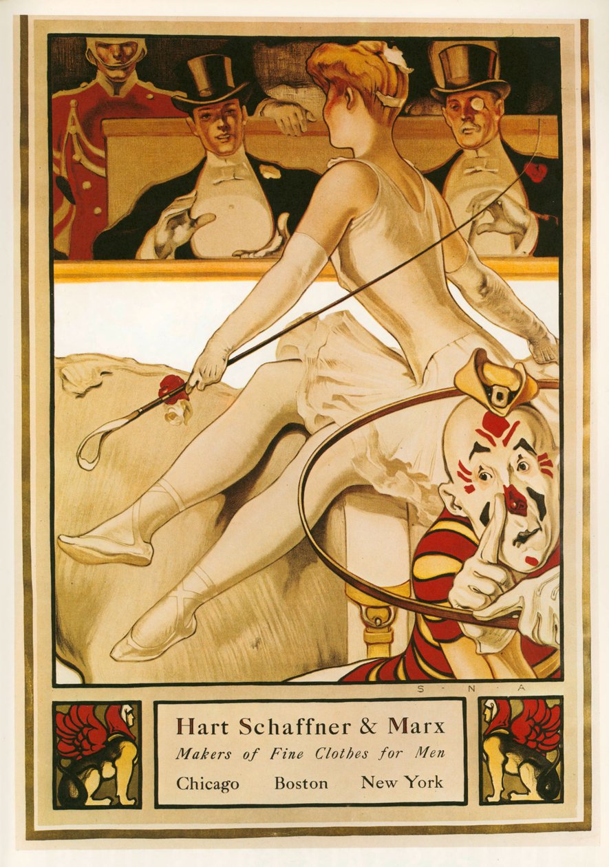 Samuel Nelson Abbott : Hart and Marx, Fabricants de vêtements de luxe pour hommes. USA ... (litho) - Samuel Nelsol Abbott