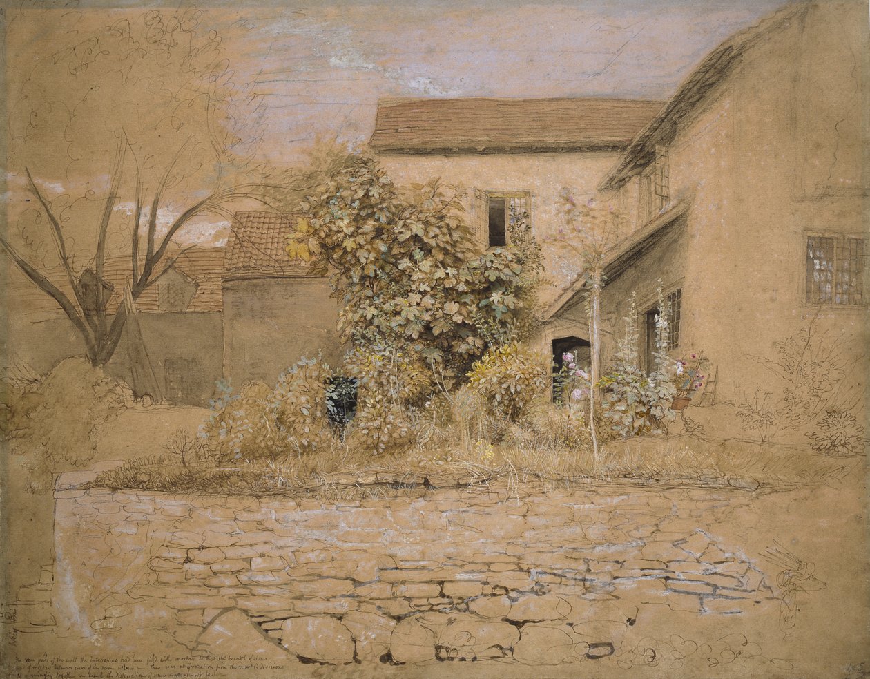 Maison et jardin à Tintern, 1835 - Samuel Palmer