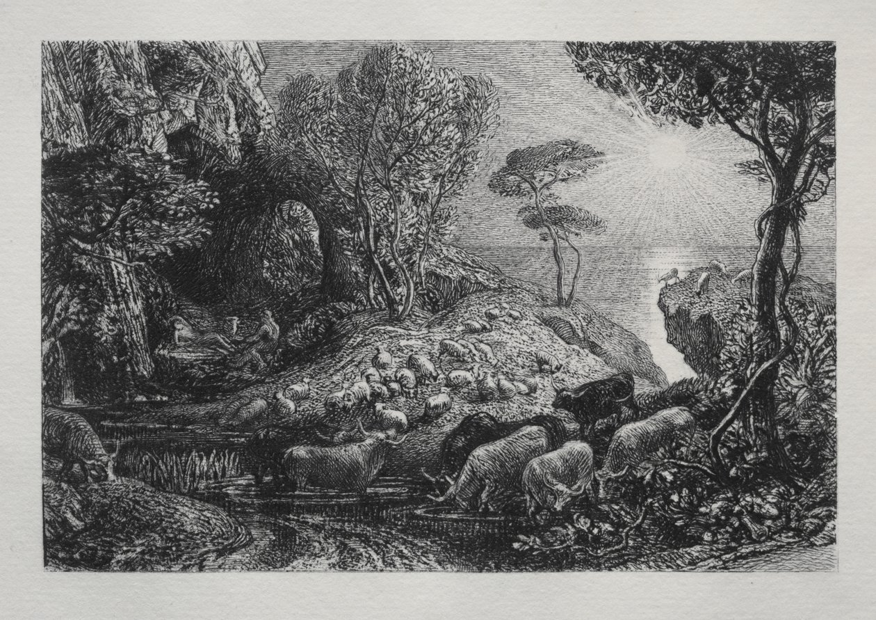 Moeris et Galatée - Samuel Palmer