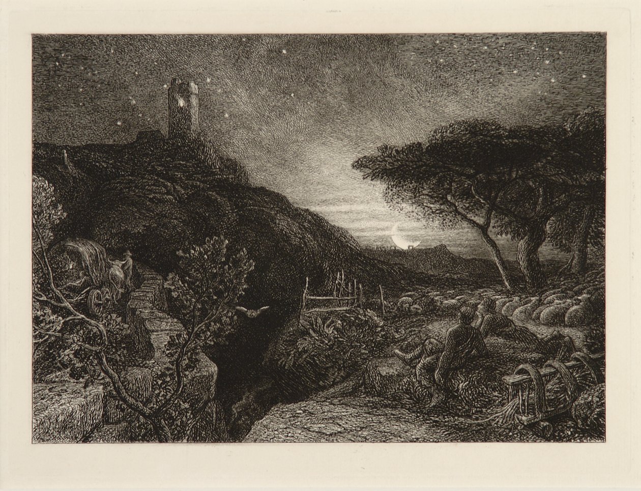 La tour solitaire - Samuel Palmer
