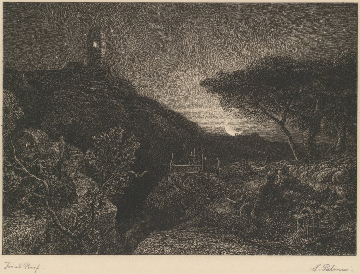 La tour solitaire - Samuel Palmer