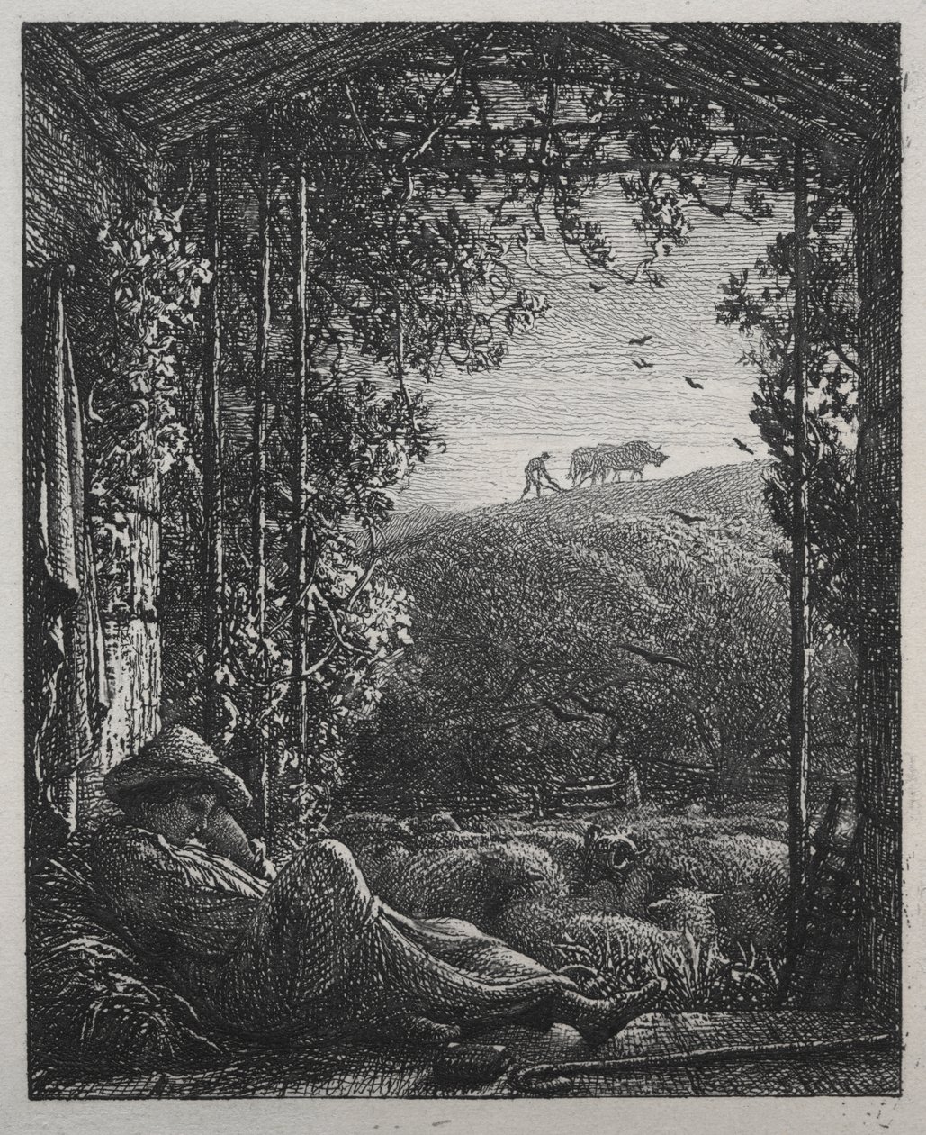 Le Berger endormi - Samuel Palmer
