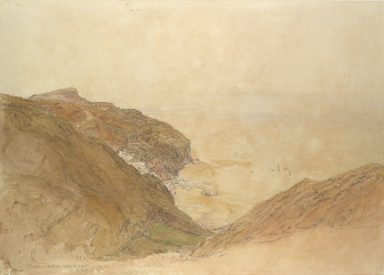 Vue de Clovelly, Devon, vers 1848-49 - Samuel Palmer