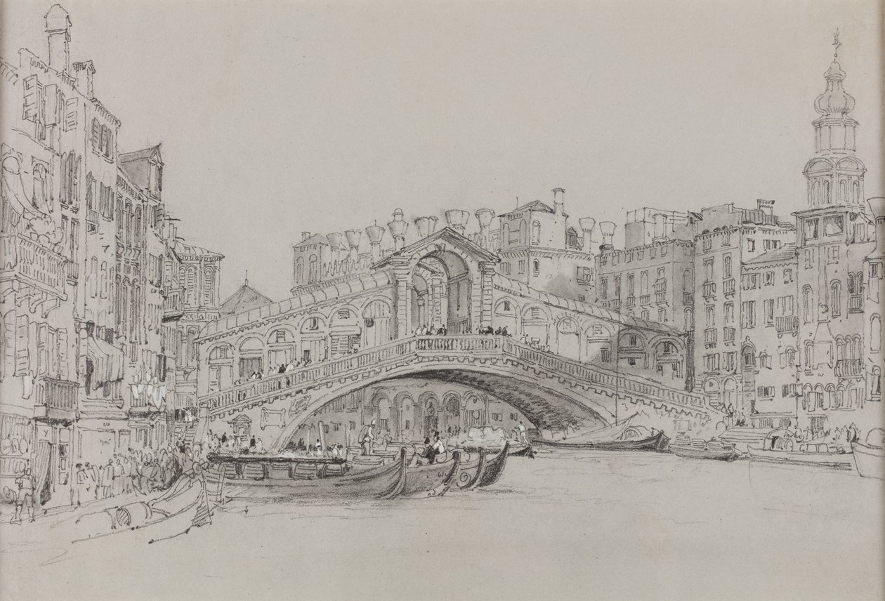 Le Rialto, Venise, date inconnue - Samuel Prout