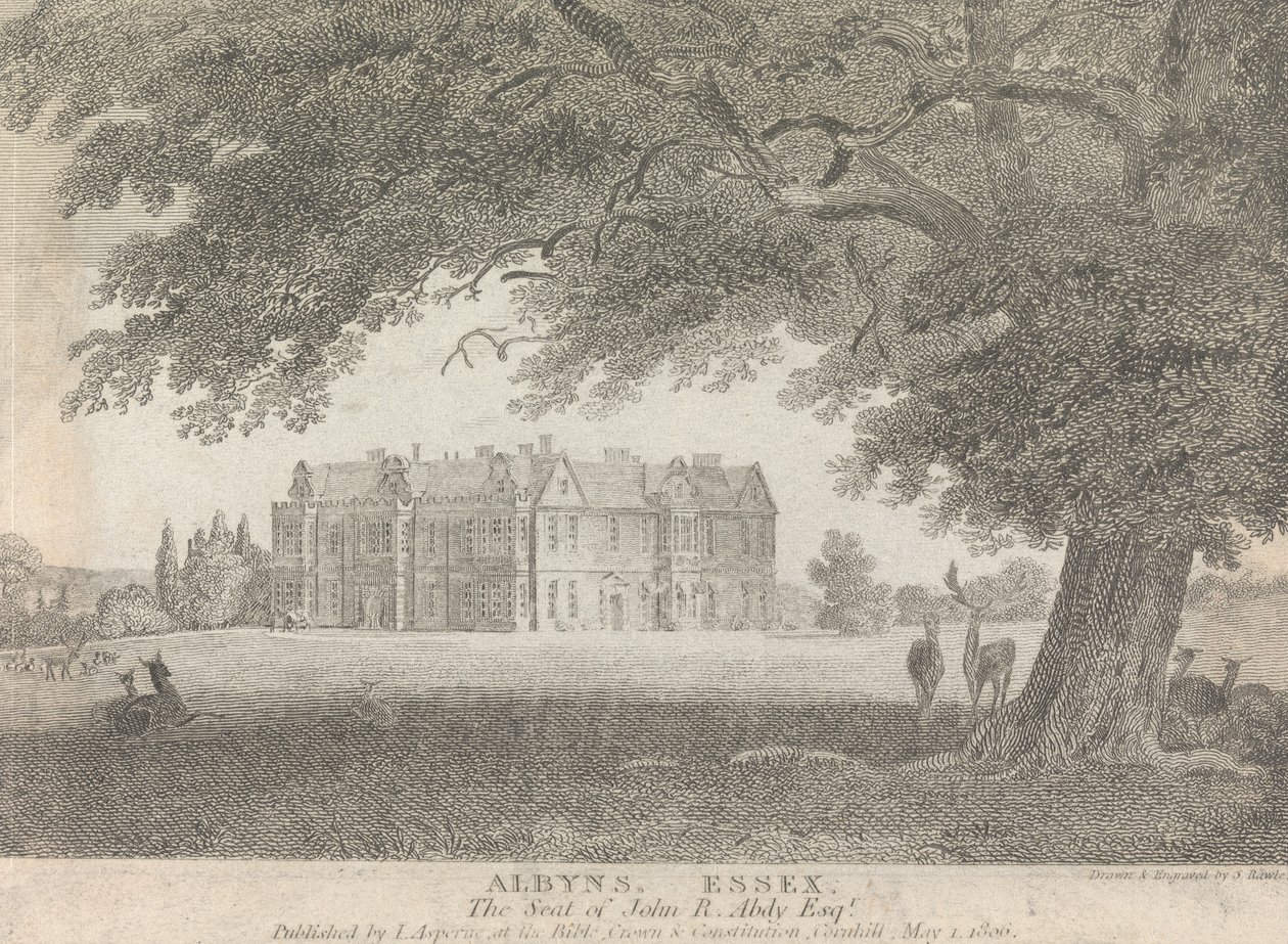 Albyns, Essex, la résidence de John R. Abdy, Esquire (publié par L. Asperne); page 7 (Volume Un) - Samuel Rawle
