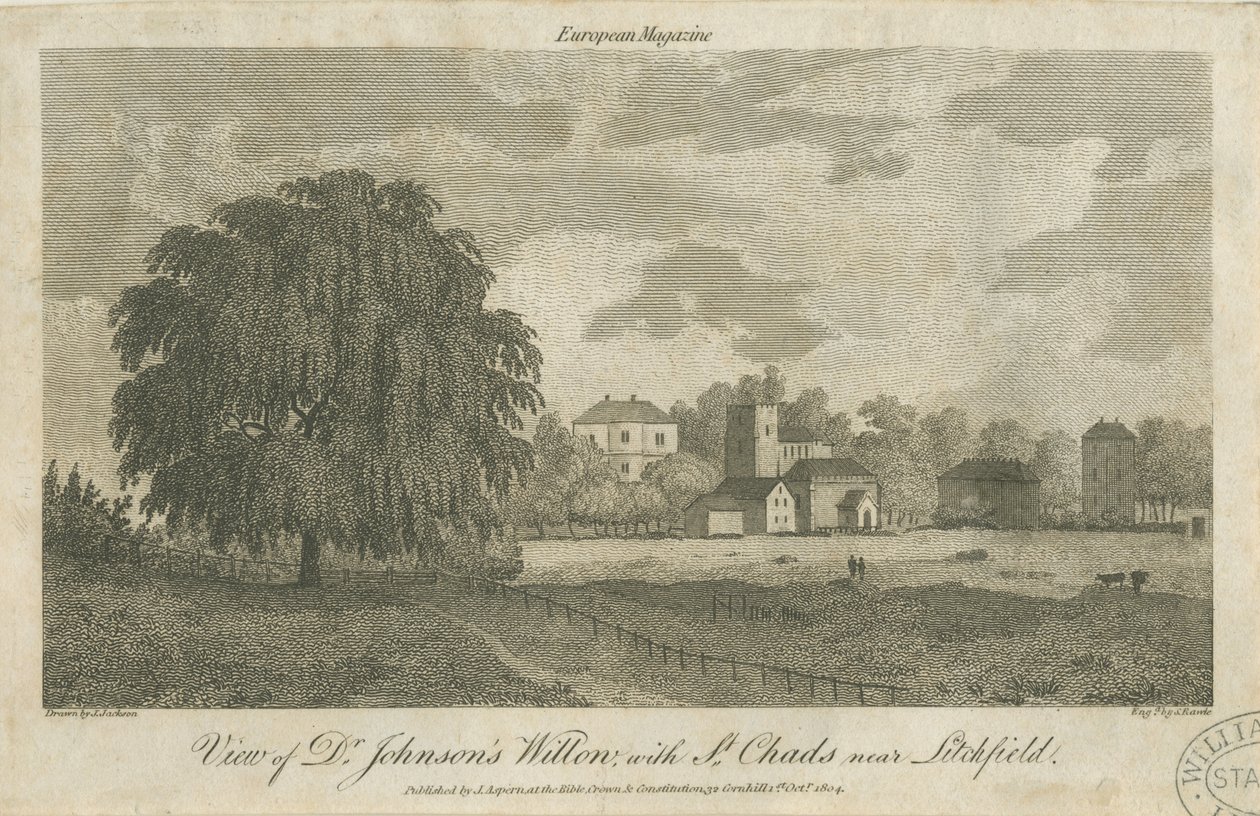 Lichfield - Saule de "Dr. Johnson" - Samuel Rawle