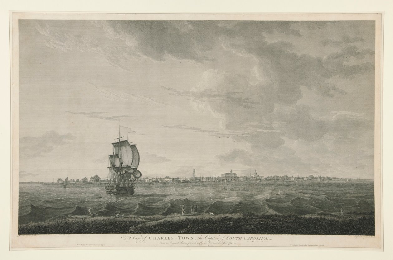 Vue de Charles-town, la capitale de la Caroline du Sud - Samuel Smith